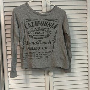 On Fire Gray Cotton Top